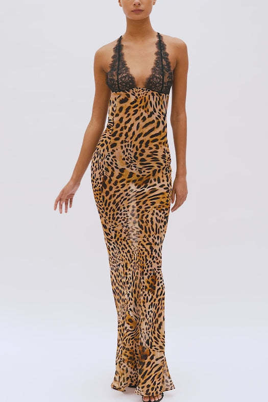 Animal Print Maxi Dress